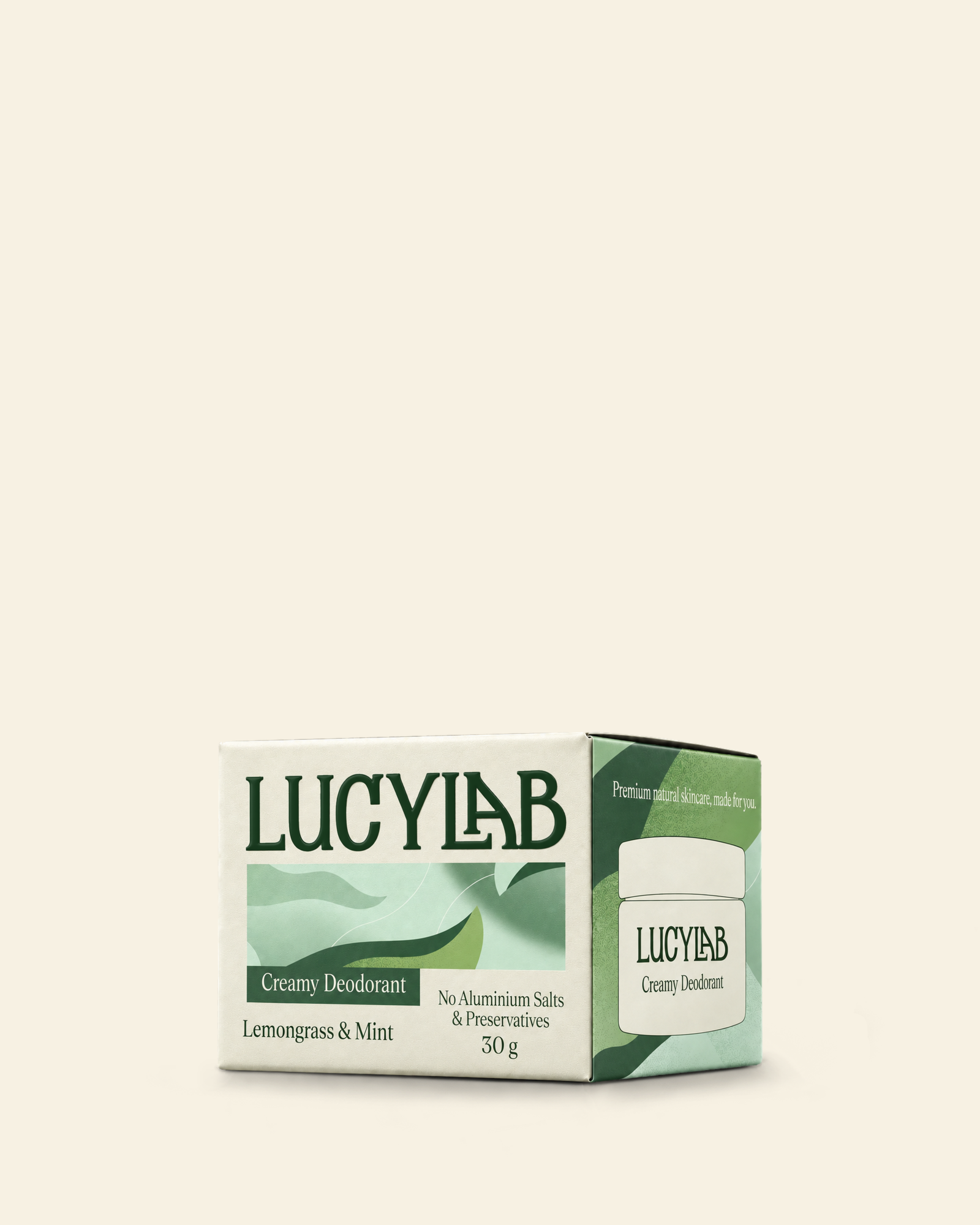 Krémový dezodorant citrónová tráva a mäta 30 g | LucyLab
