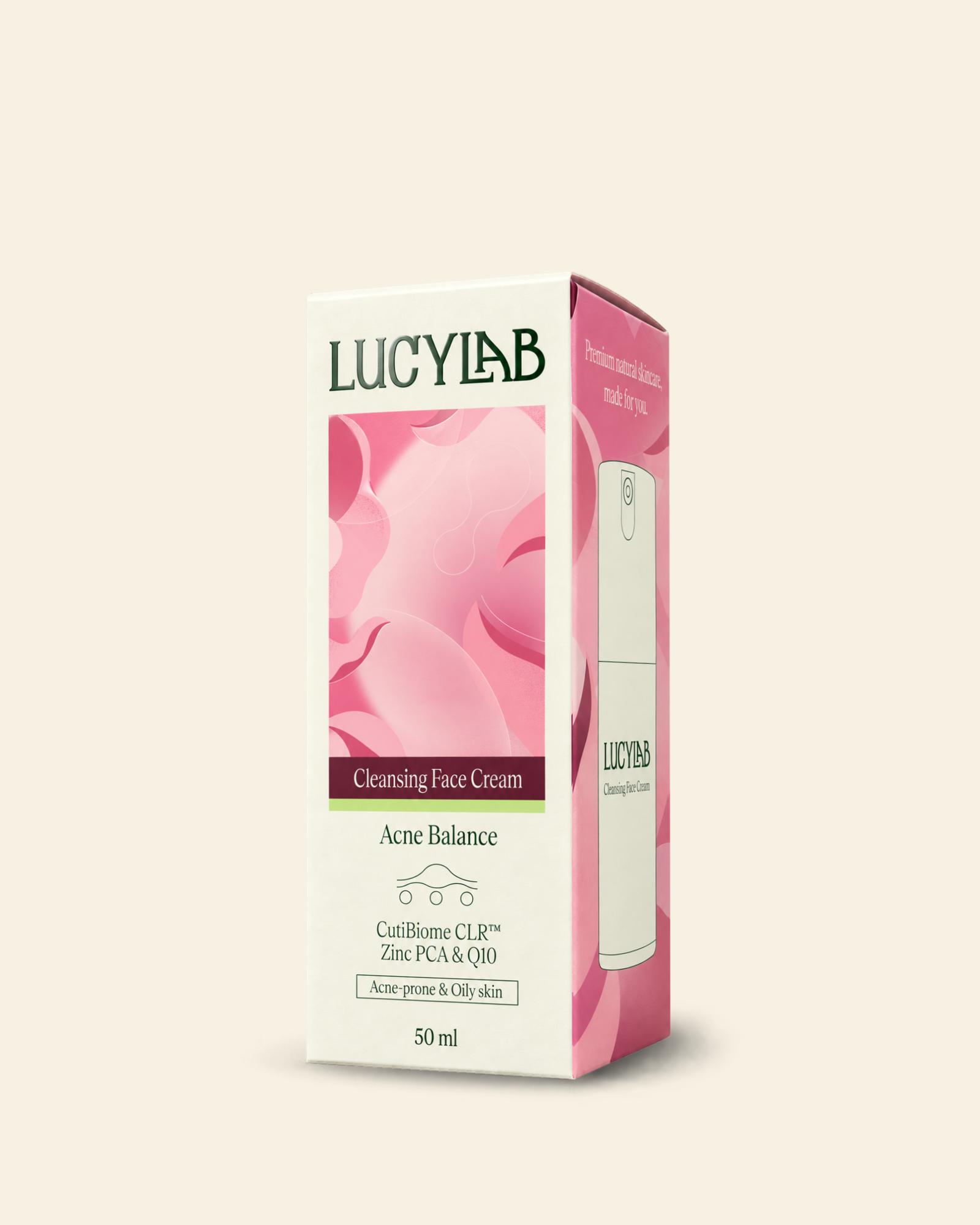 Čistiaci pleťový krém na akné 50 ml | LucyLab