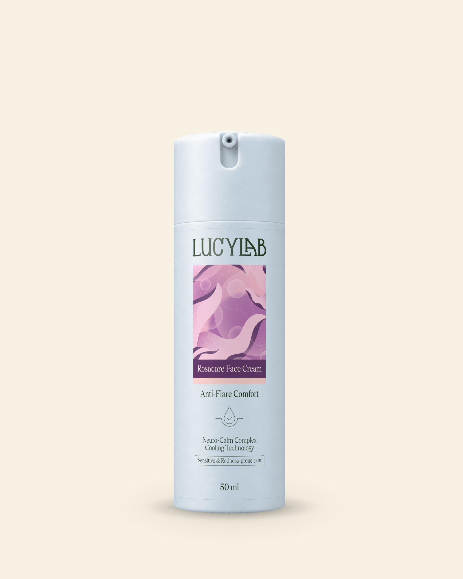 Upokojujúci pleťový krém proti začervenaniu 50 ml | LucyLab