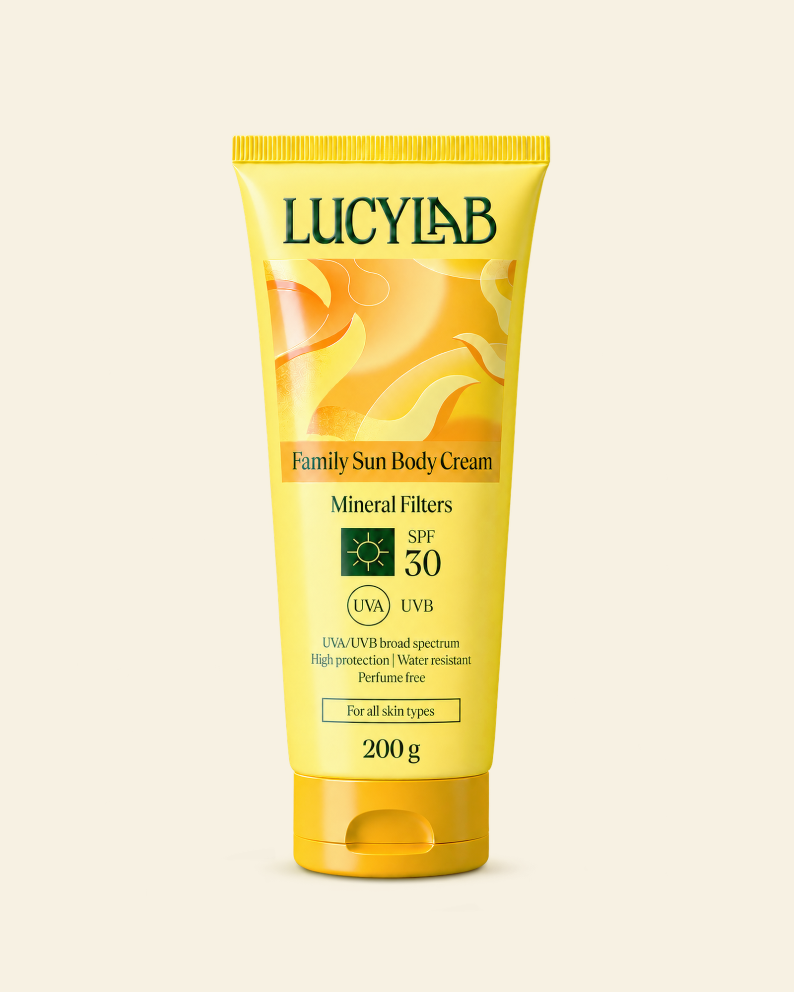 Ochranný telový krém SPF 50, 200 g | LucyLab